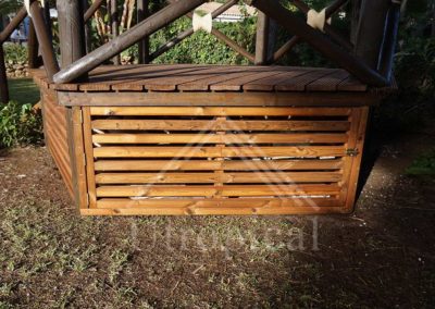 barra de bar de madera diseño para jardín